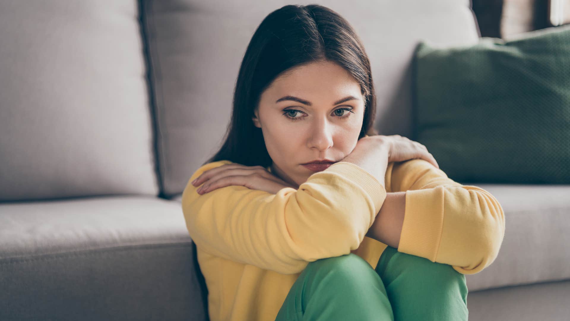 Person thinks about forgiveness and regret