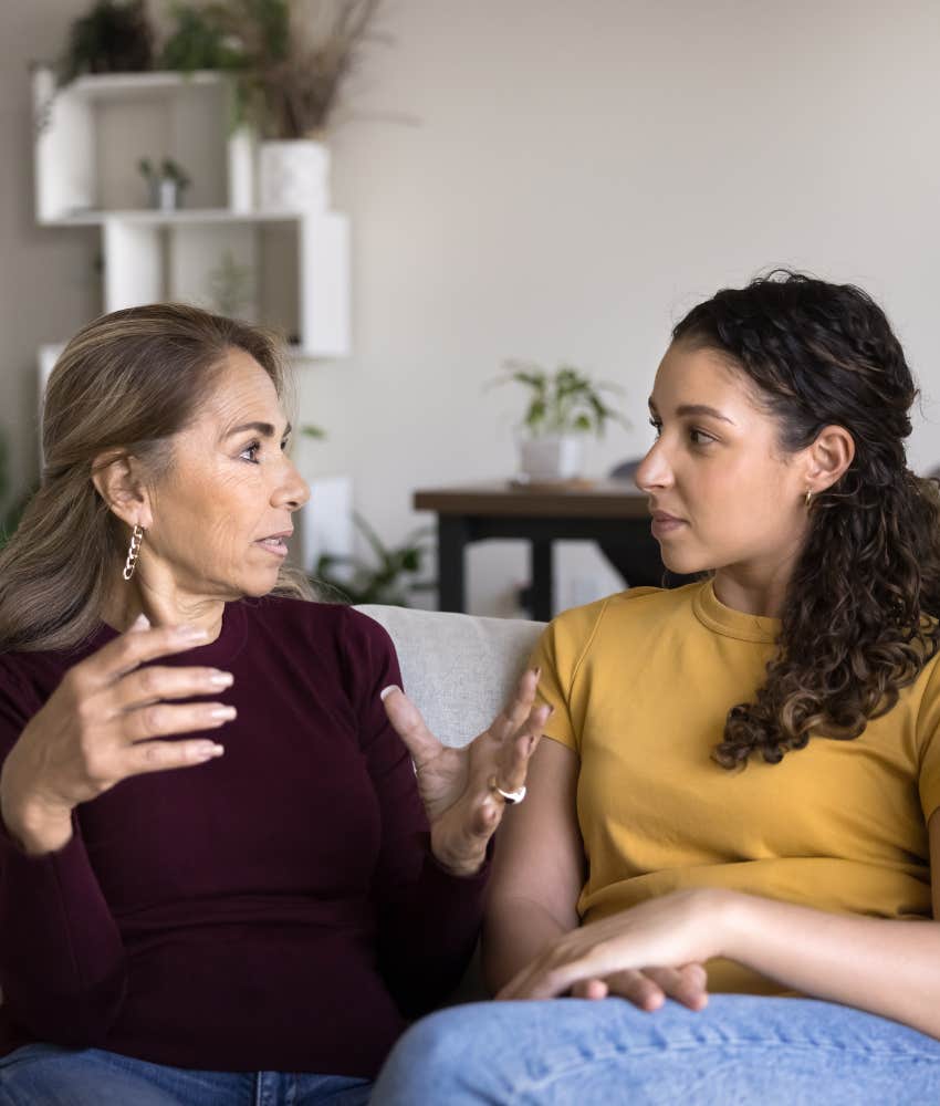 Elder talks to family memebr about healing