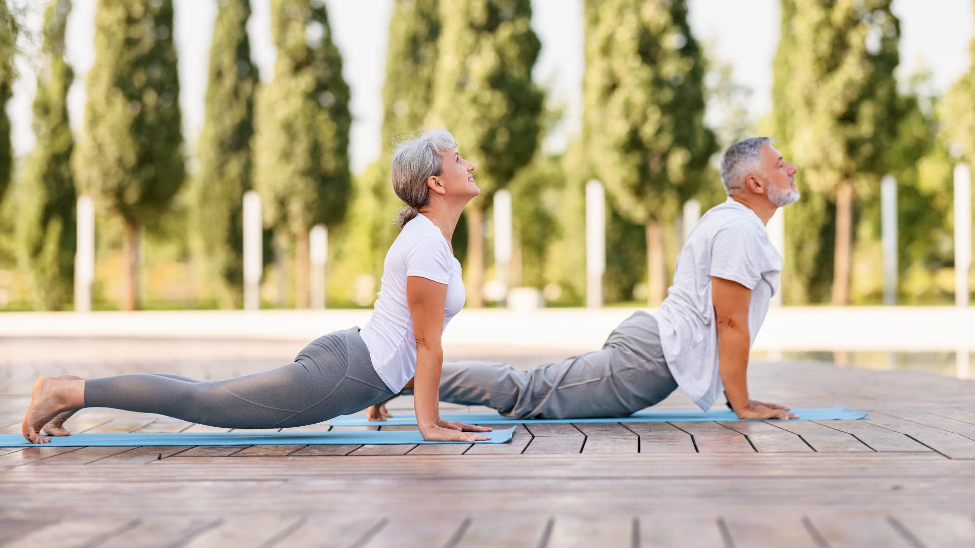 couple with the art of yoga as it strengthens their relationship