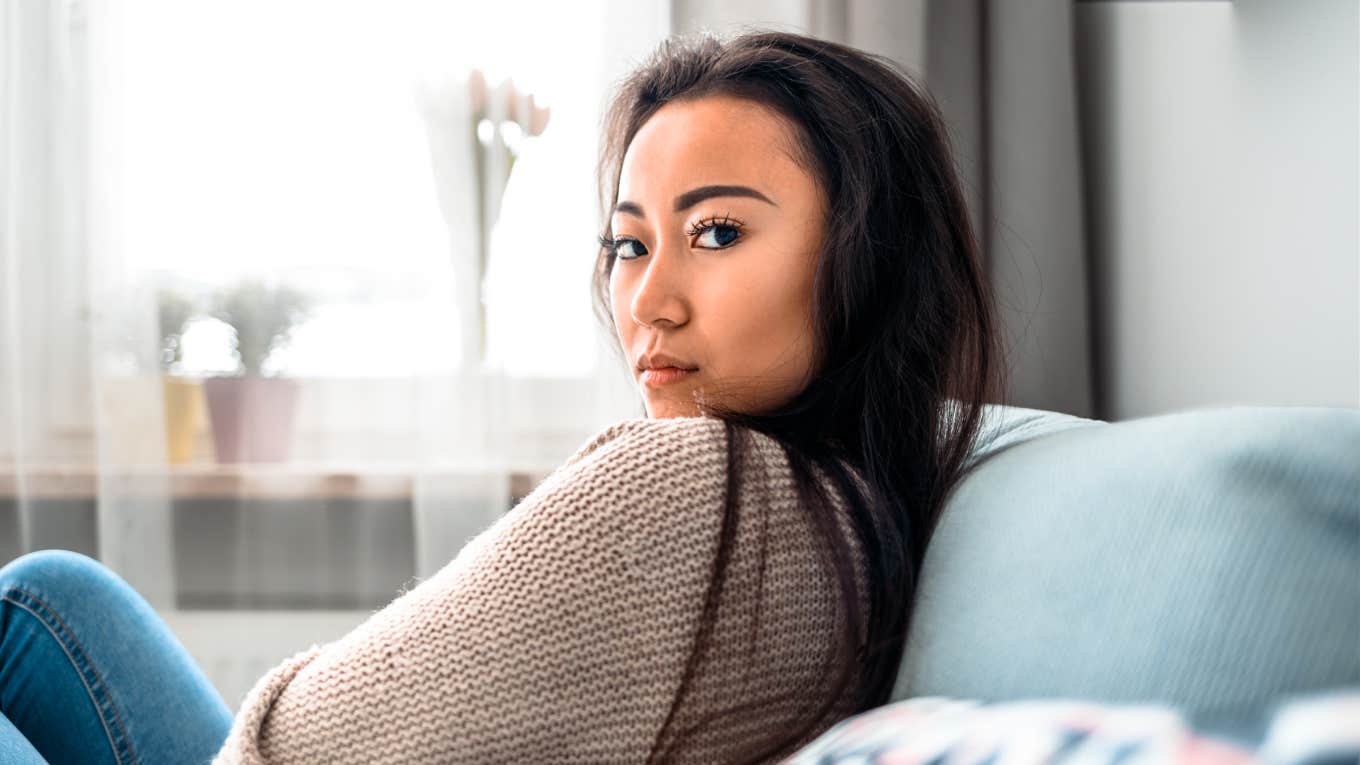 The Art Of Releasing Shame: 8 Simple Habits Of Naturally Unburdened People Woman releasing shame.