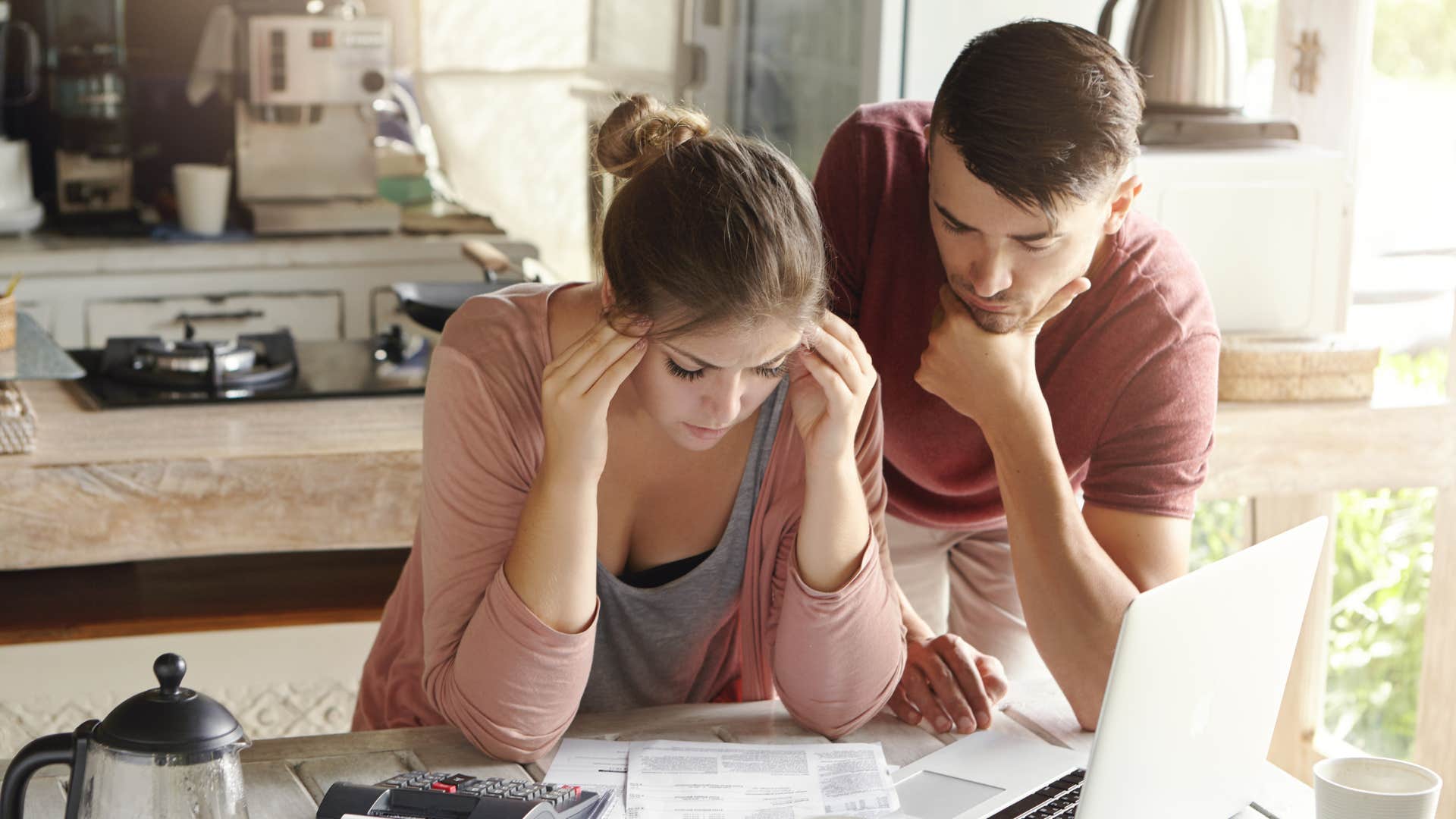 Attentive couple rebuild trust
