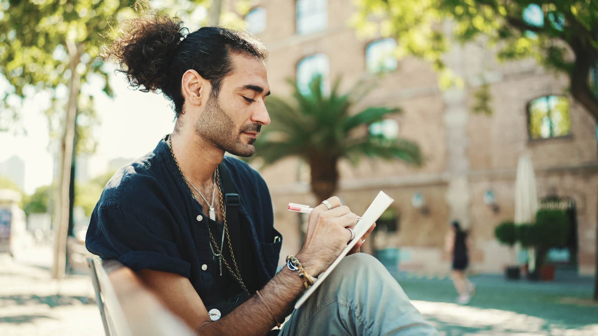 man who is an empath with a job as an artist that heals
