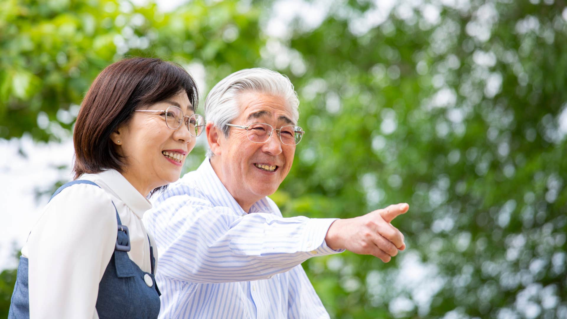 older couple dressed nicely going on a walk