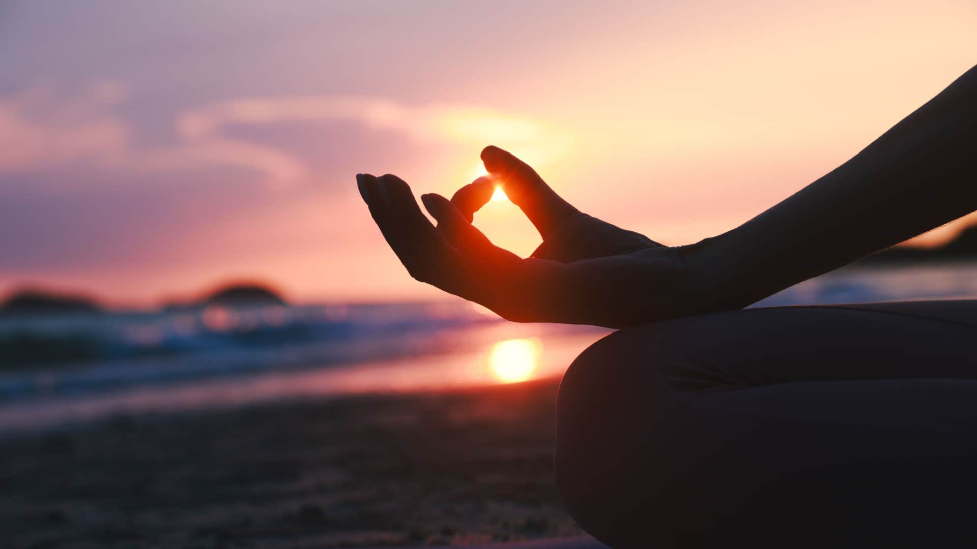 person meditating and prioritizing their mental health