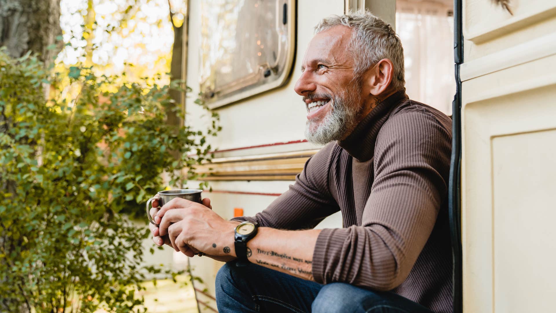 private man enjoying his independence