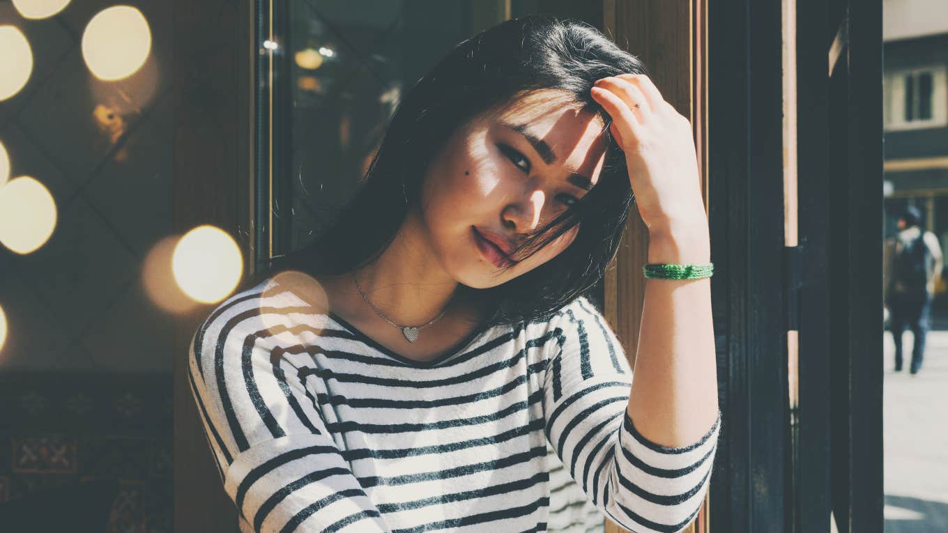 fiercely private woman thinking