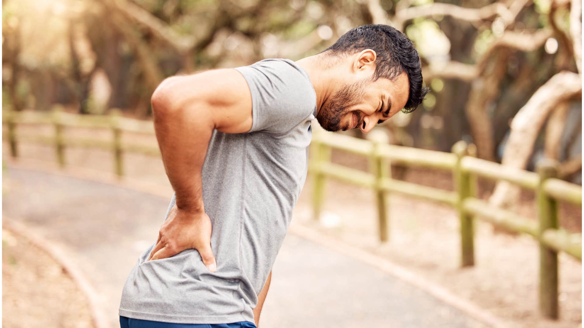 chilling signs you've been targeted by dark energy suffering body aches man who has been targeted by dark energy as he suffers from body aches