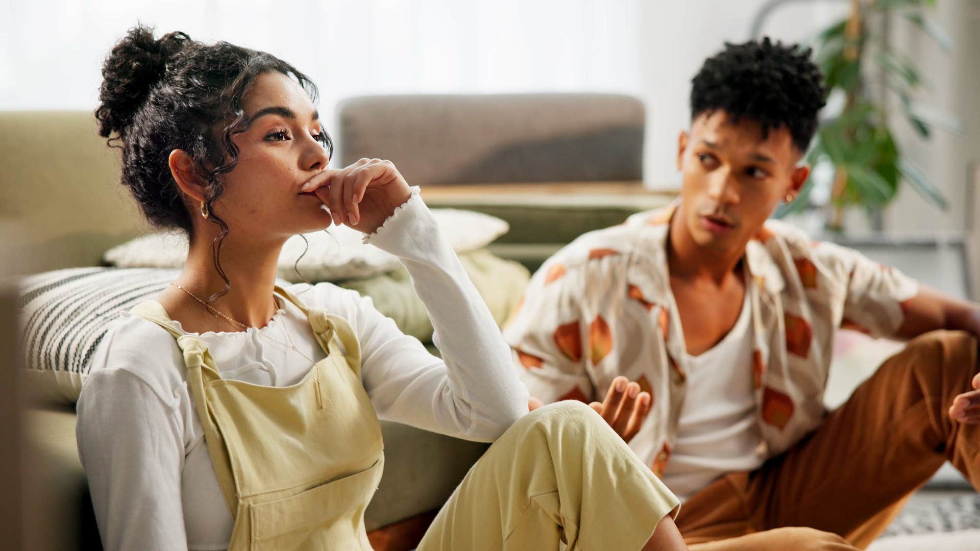 Arguing partner's comment hit below the belt