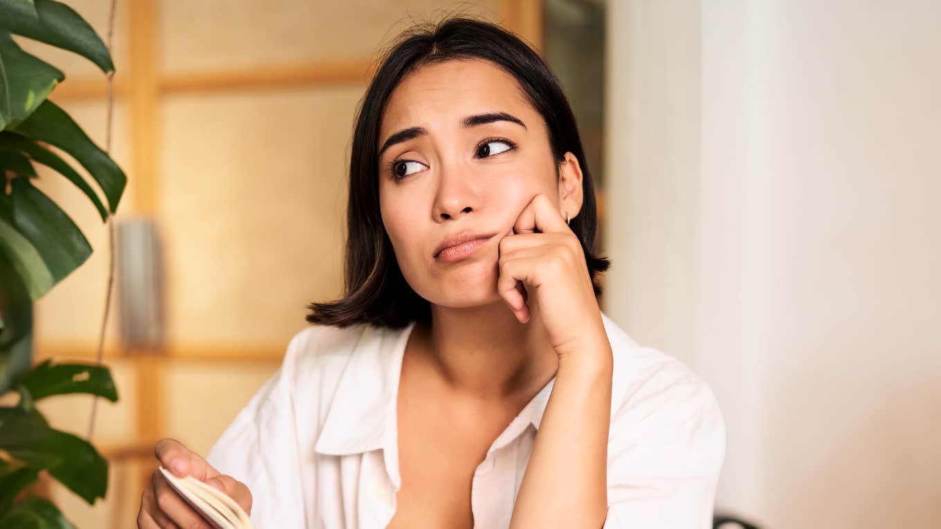 Woman who is endlessly ghosted. 