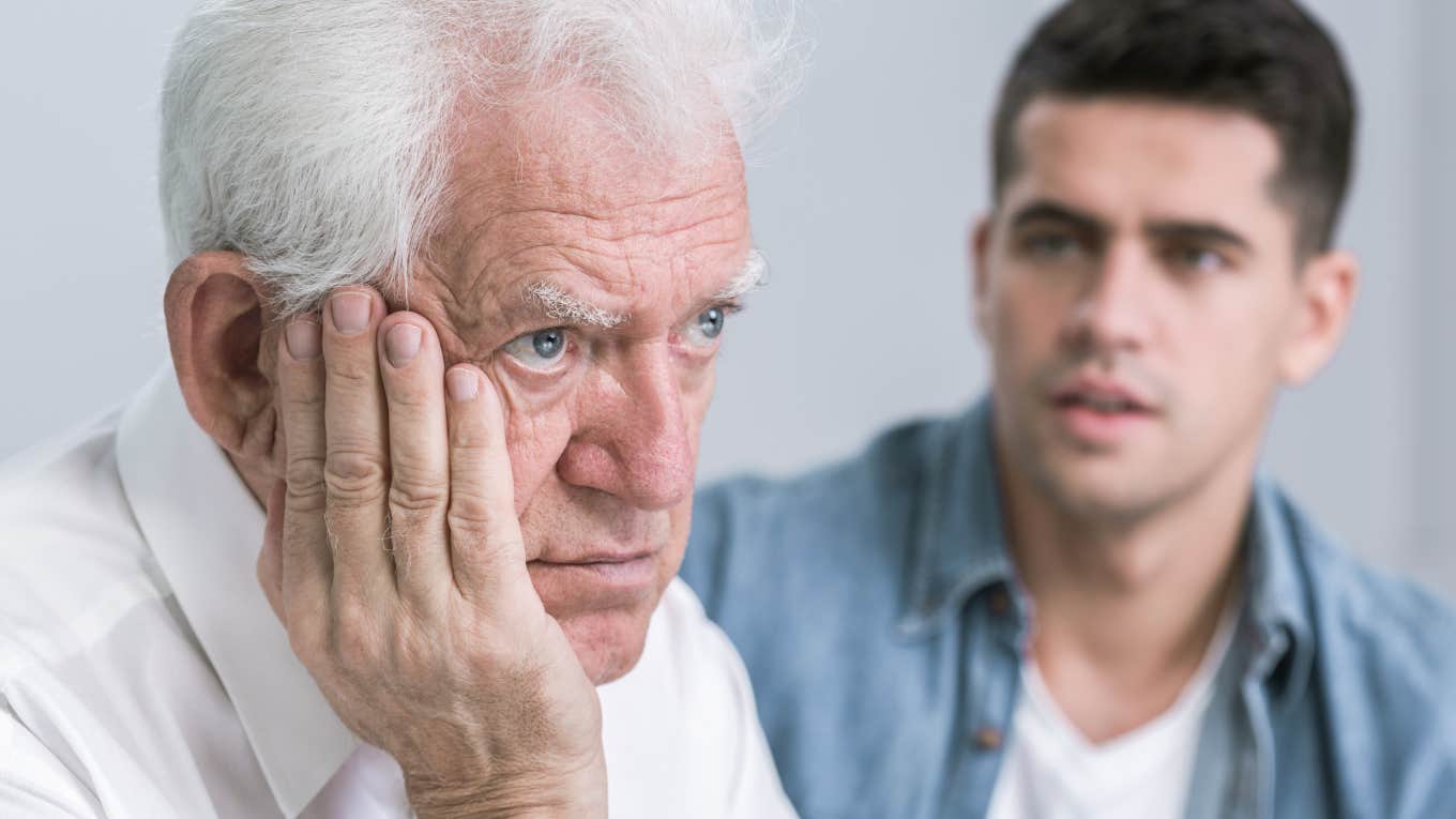Dad Furious After Learning His Son Is Taking His Fiancée's Last Name After They Get Married older man upset with his adult son