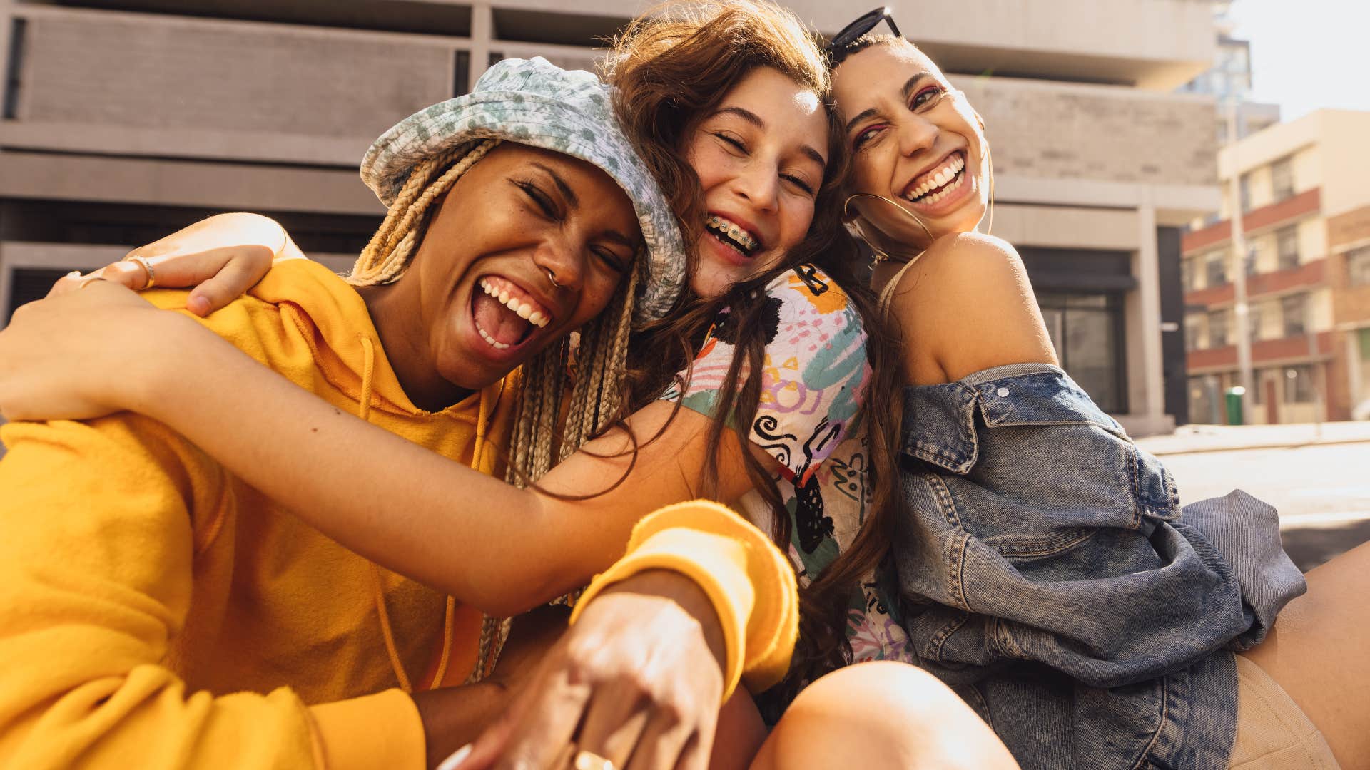 woman who keeps bad energy out of her life by loosening up