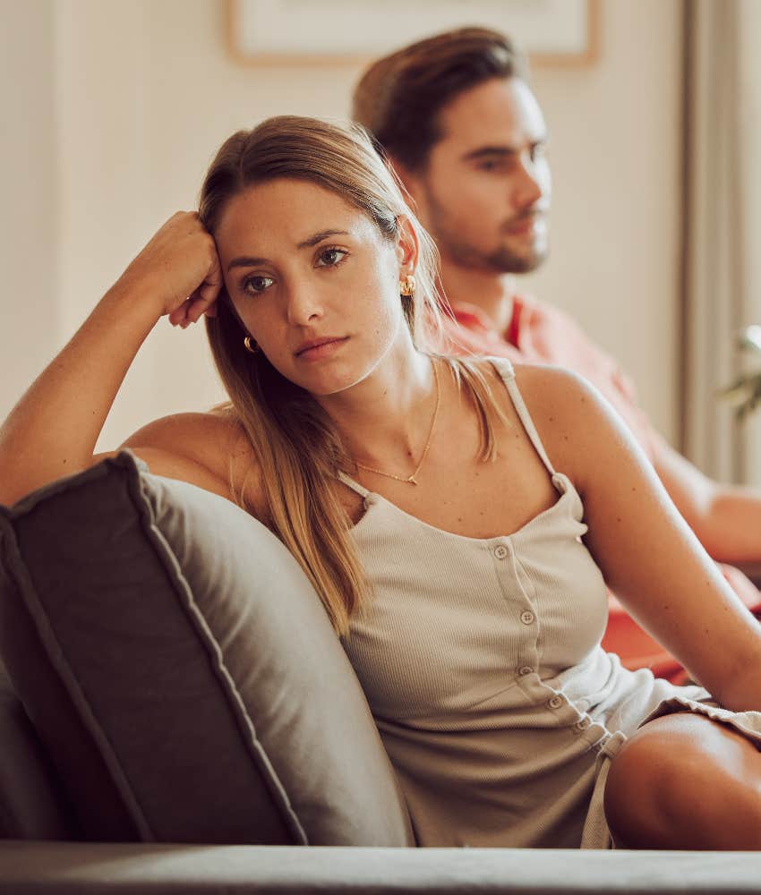 couple fighting over man's forgetfulness