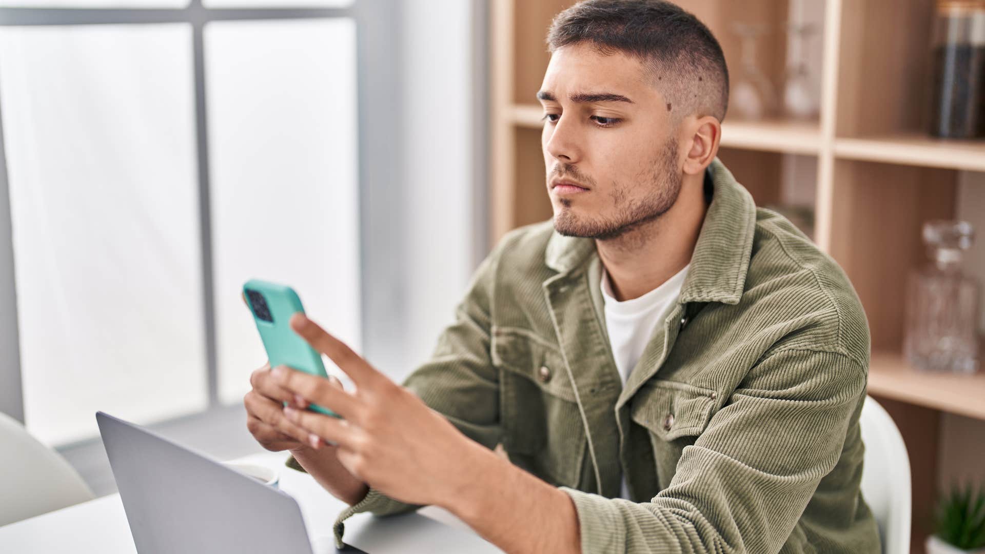 did i say something wrong deeply anxious people almost always send these texts during casual conversations confused man anxiously texting at work