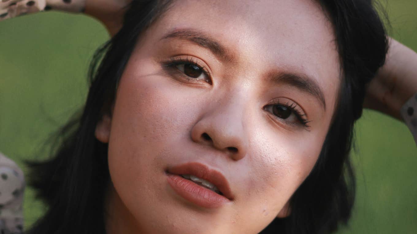 Woman has emotional awareness.