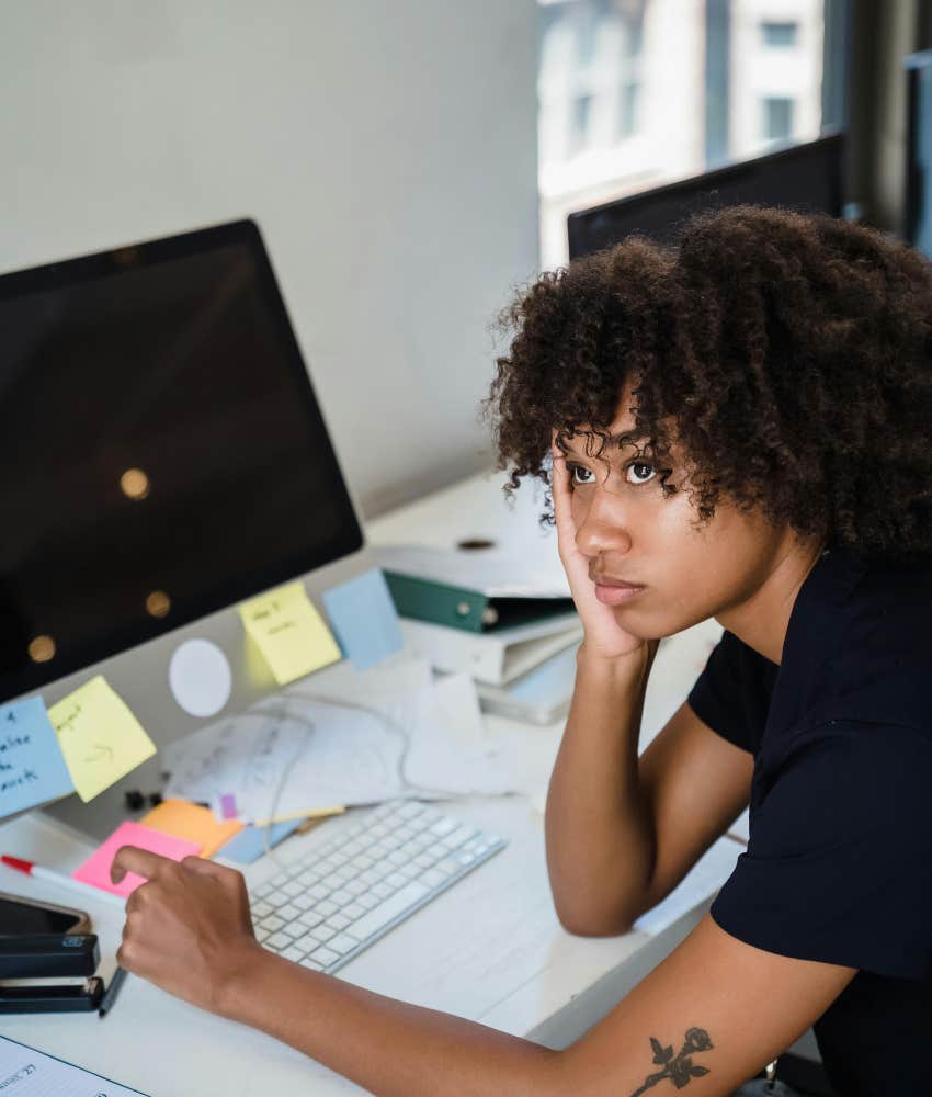 Employee who is burned out