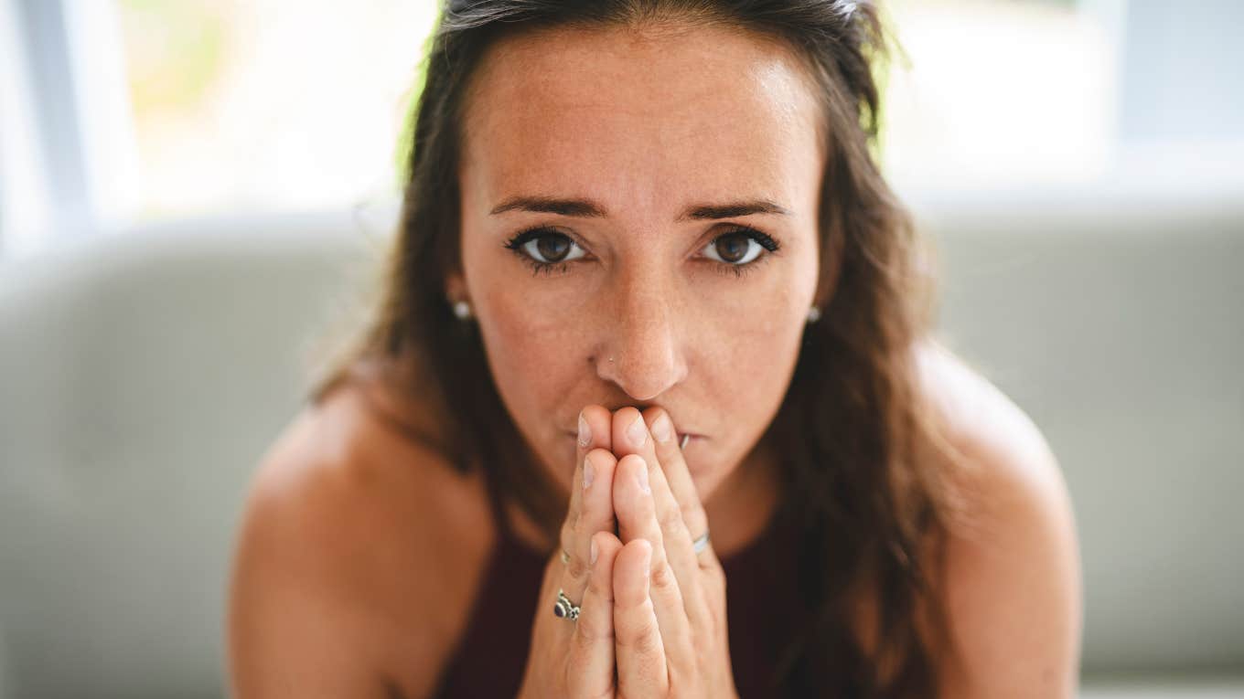 If You Feel Drained After Seeing Certain People, Your Gut Is Trying Hard To Tell You These Things mentally exhausted woman feeling drained