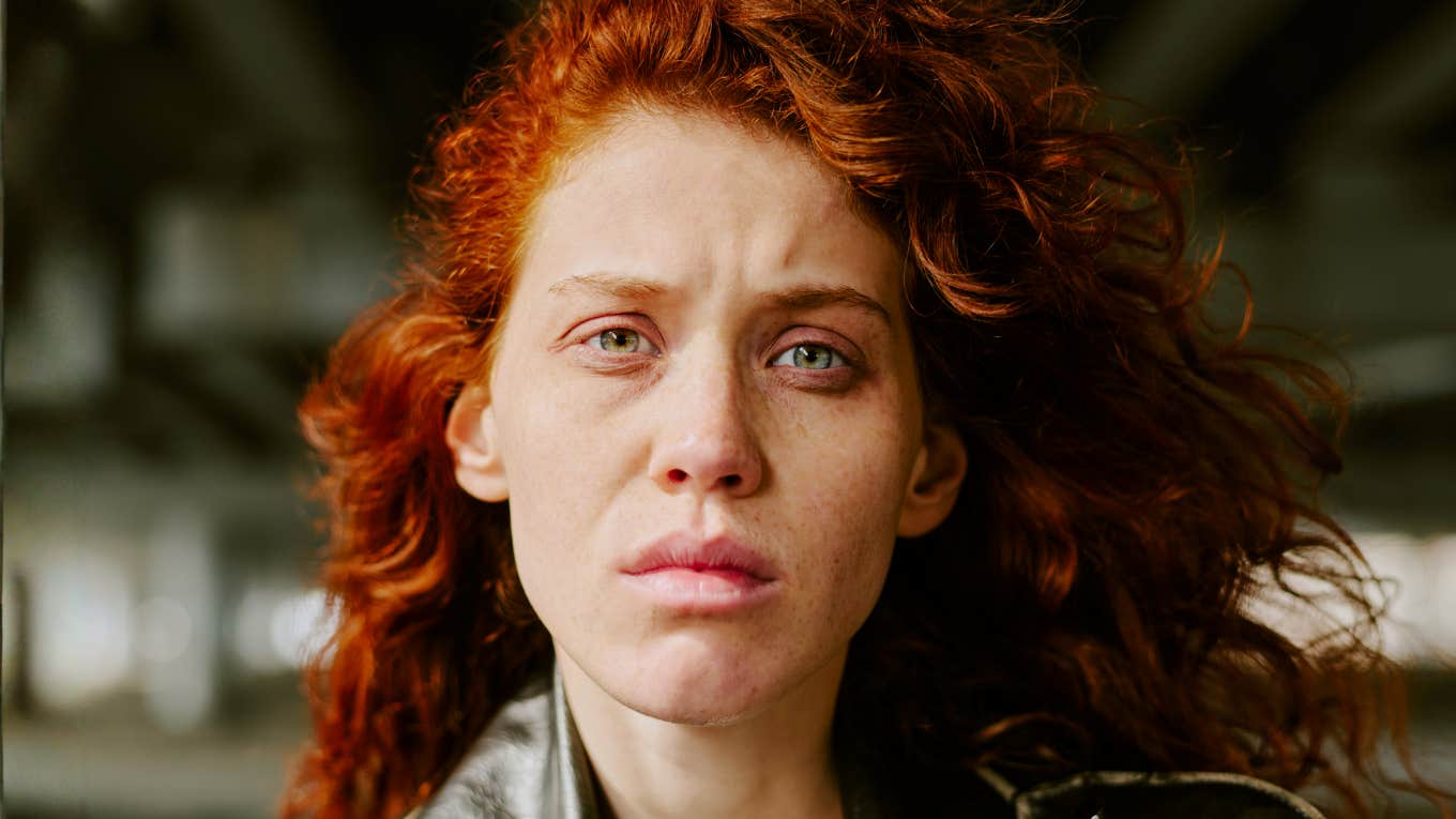 Sad reflective person illustrating emotional recovery and self-healing after being manipulated or feeling ruined by a toxic partner