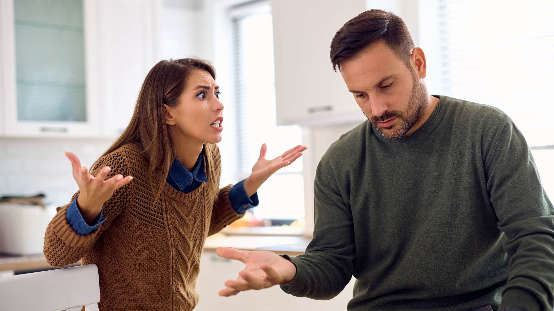 couple arguing about financial goals