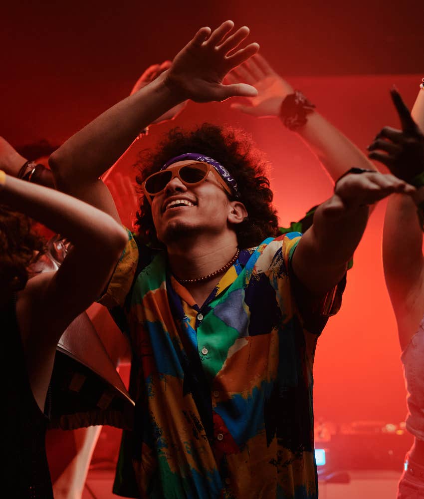young man who doesn't feel like an adult partying