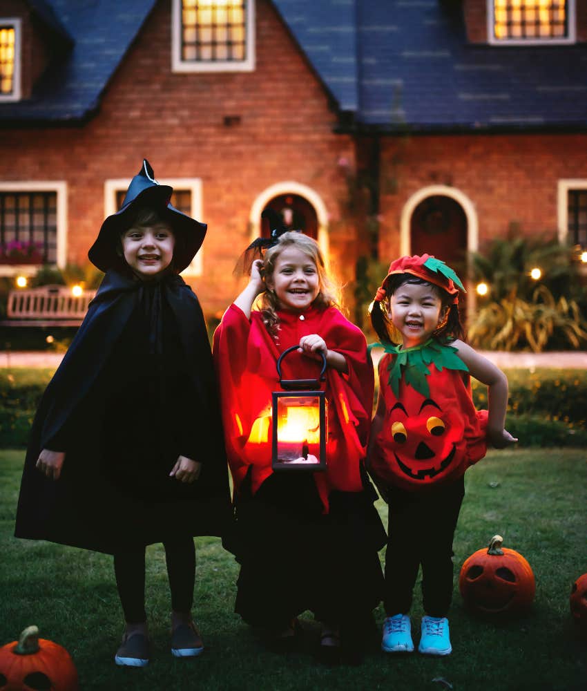 kids from out of town who want to trick-or-treat in affluent neighborhood