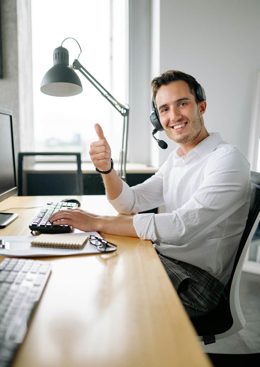 co-worker who has made his job his personality