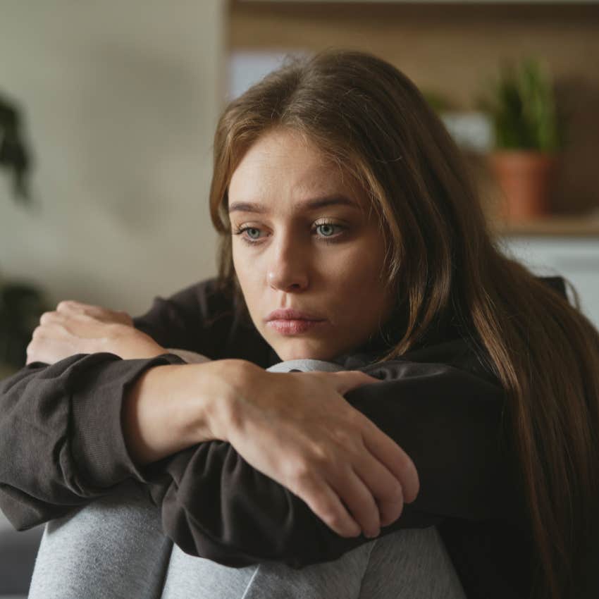 woman who feels empty inside as she doesn't have self-respect