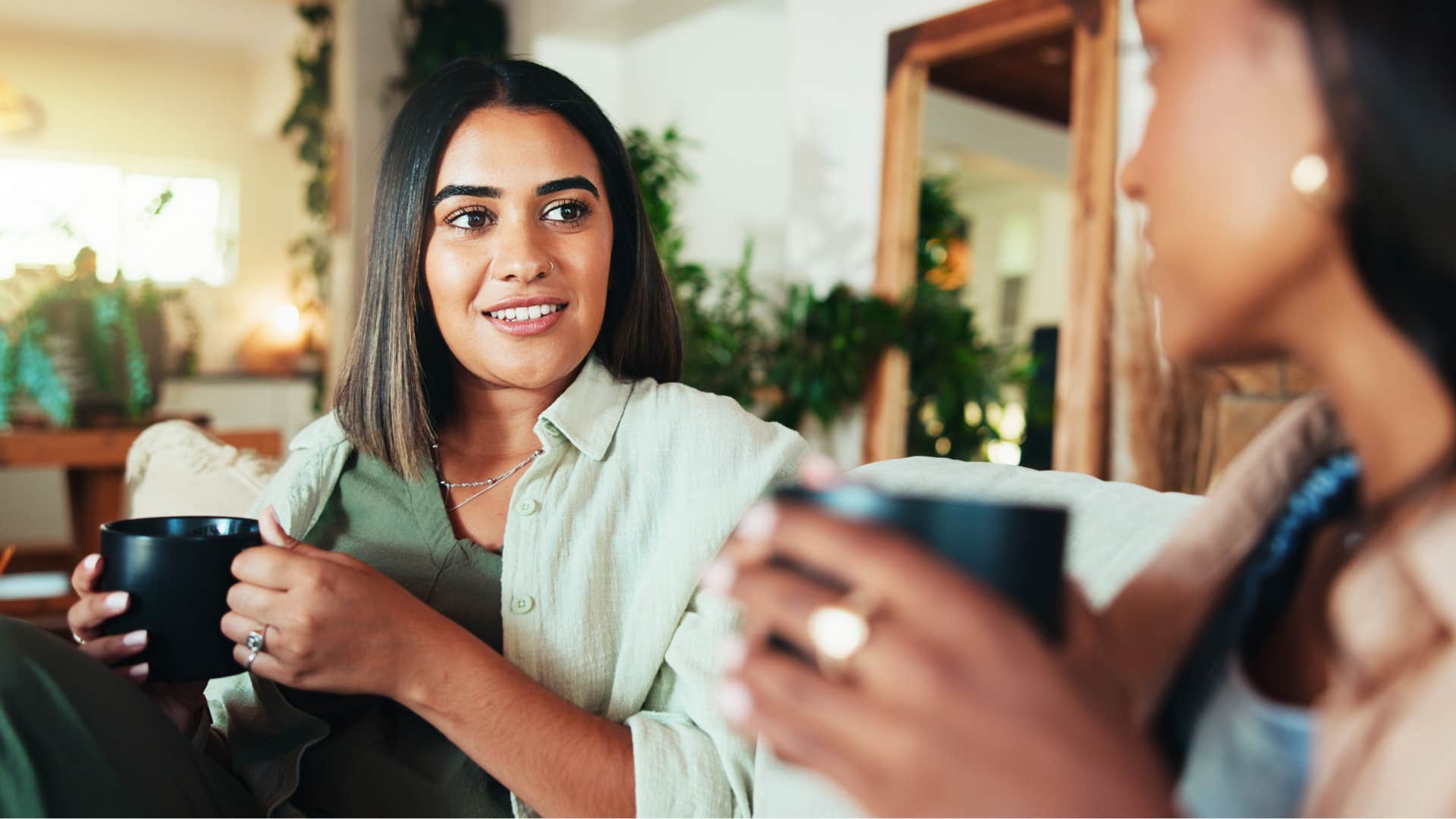 woman questioning everything with a friend