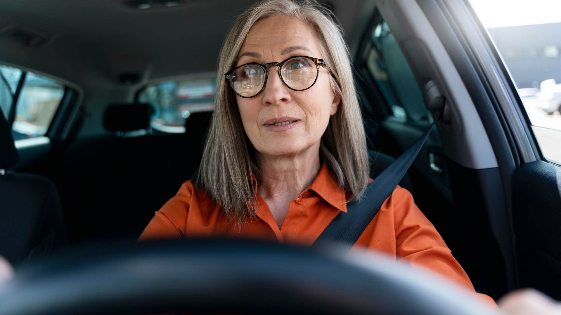 woman driving taking the long way home