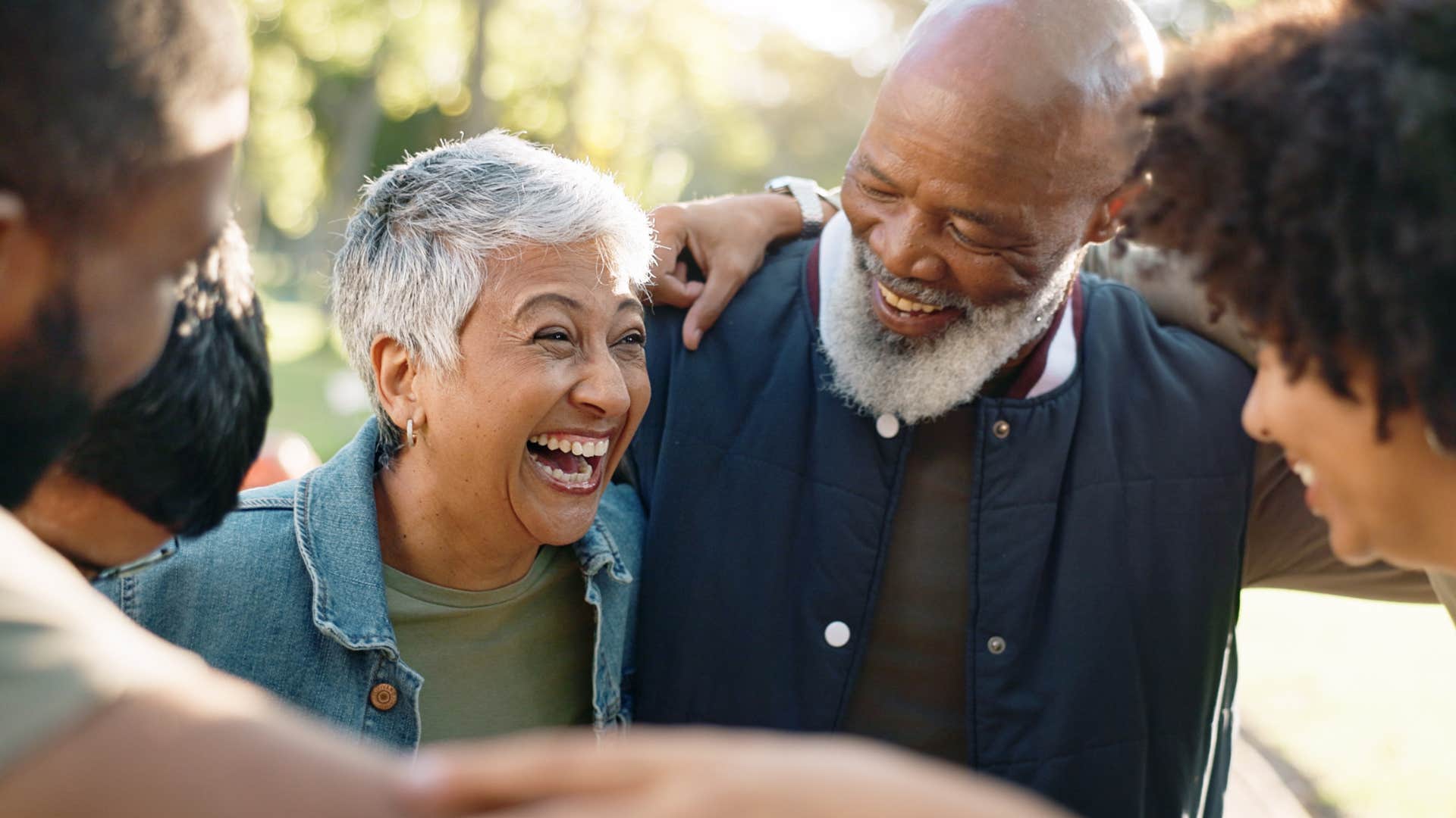 woman who prefers quality relationships surrounded by loved ones