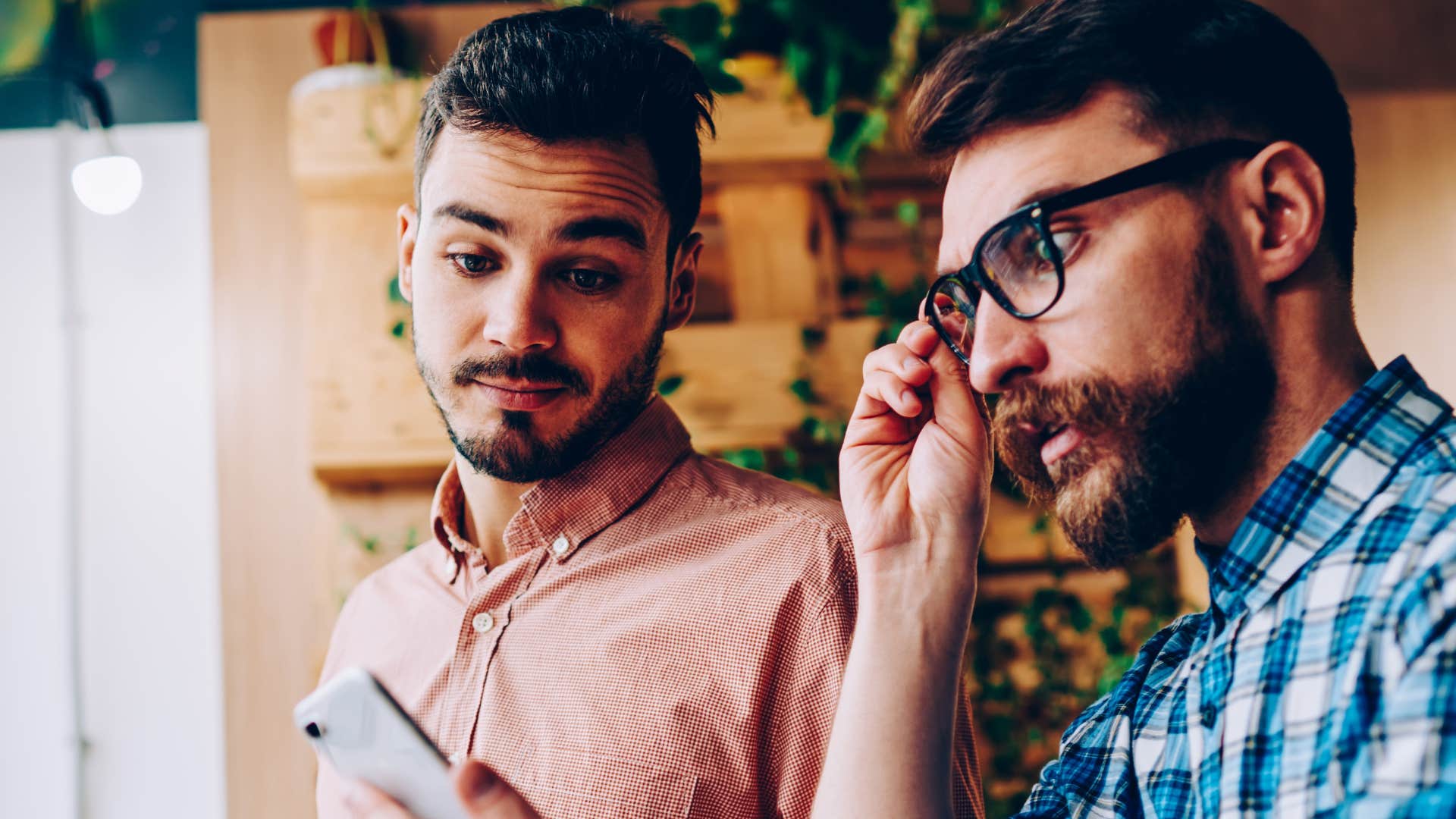 bracing for judgment if you feel drained after seeing certain people your gut is trying hard to tell you these things upset man bracing for judgment with his friend