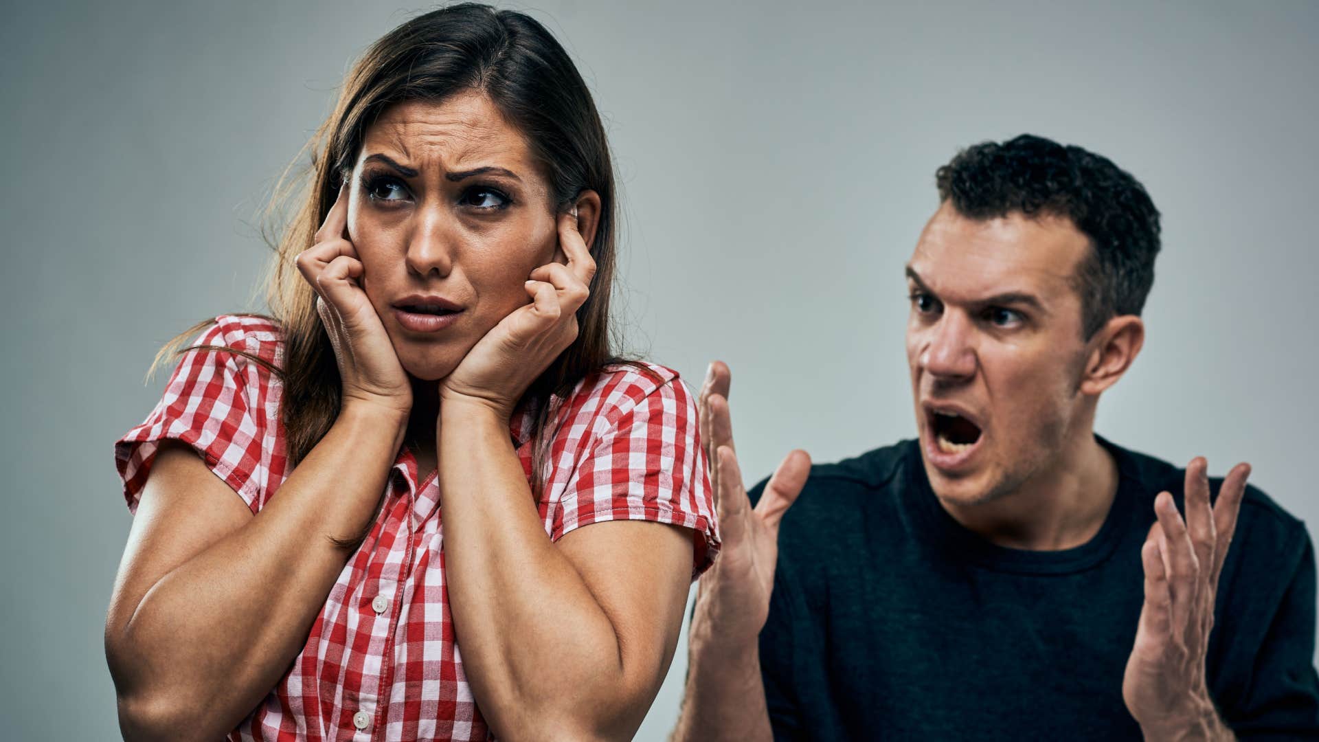 man telling his girlfriend shes acting like a child 