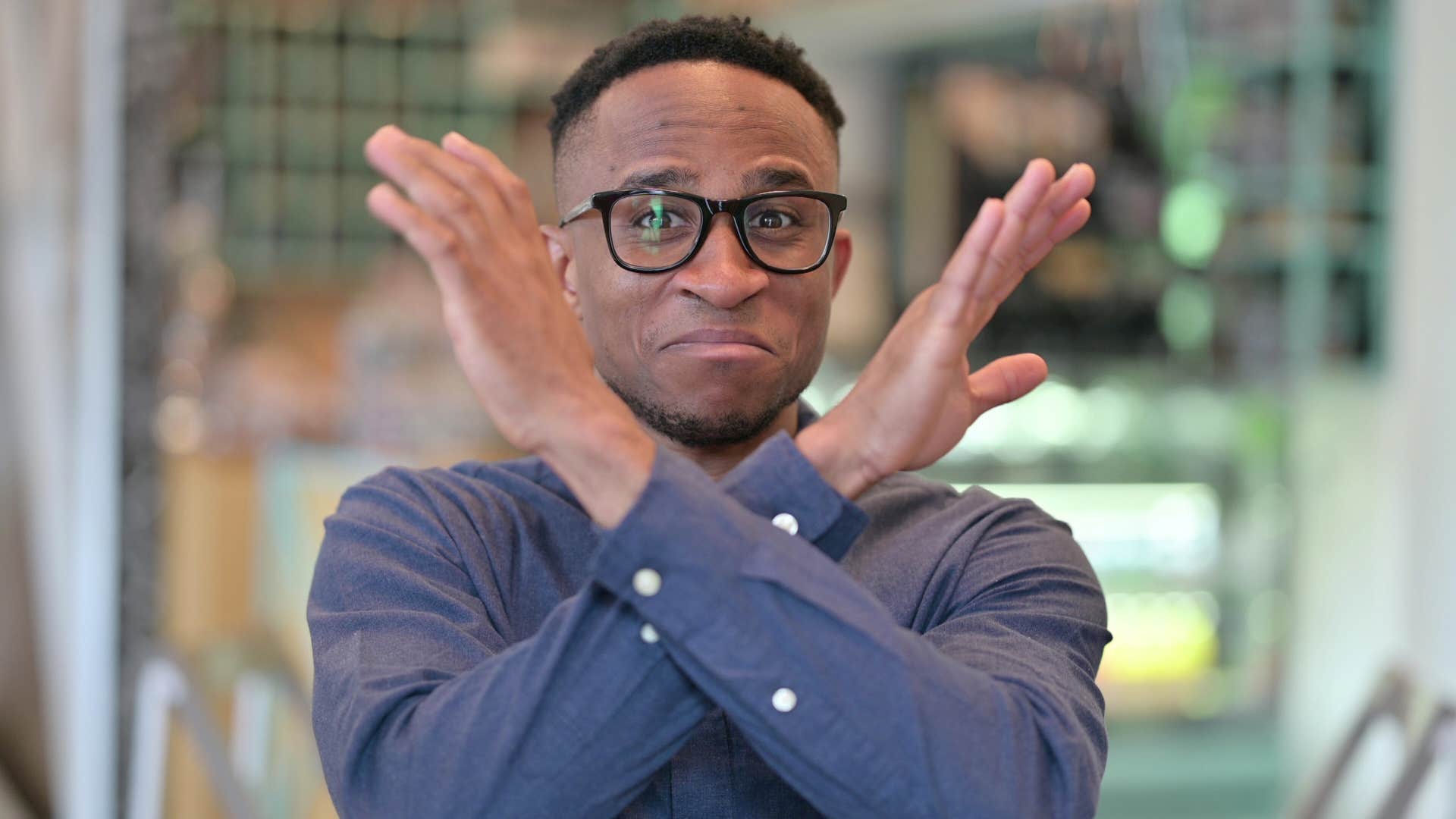 man who grew up in a chaotic home who doesn't feel normal saying no