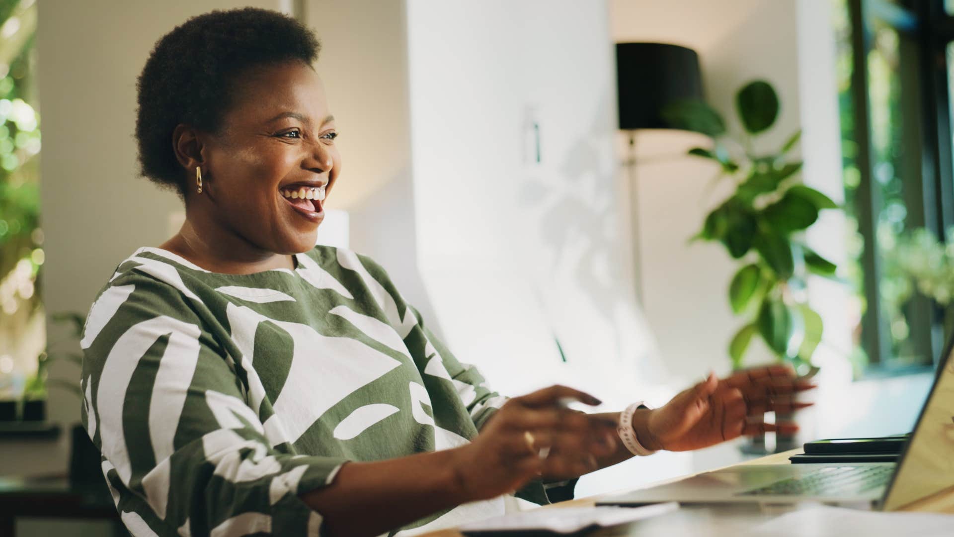 Woman who's keeping aspirations to herself.