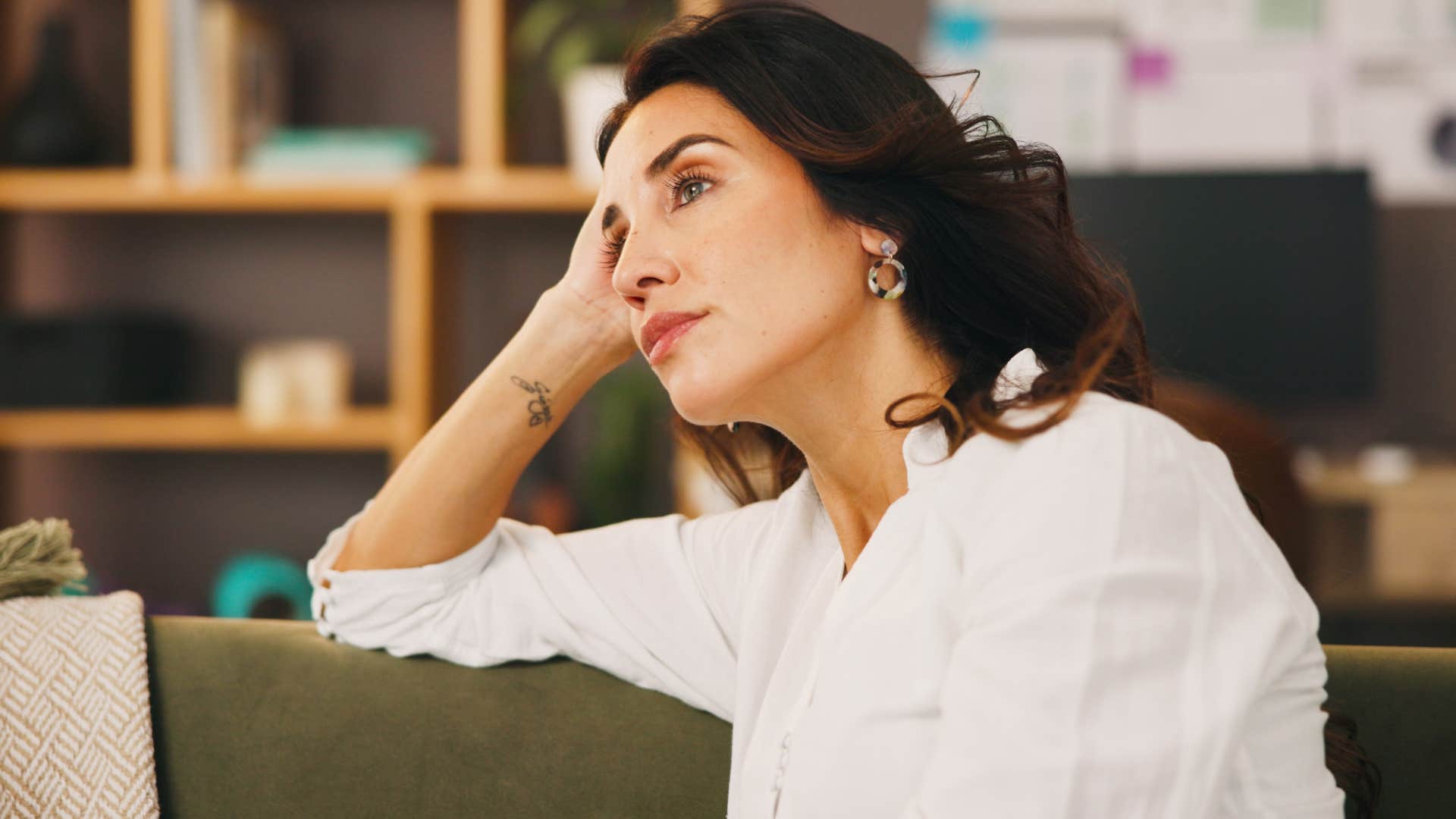 Woman making decisions for you at home.