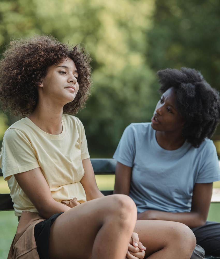 friends talking about grief and death
