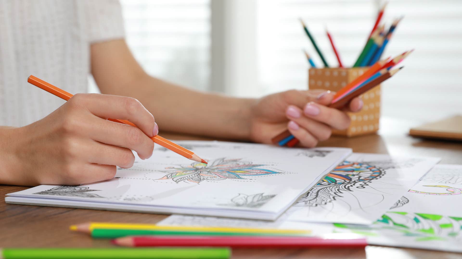magical benefits of doing this calming hobby learn better color outside the lines woman who does calming hobby and learns it's better to color outside the lines