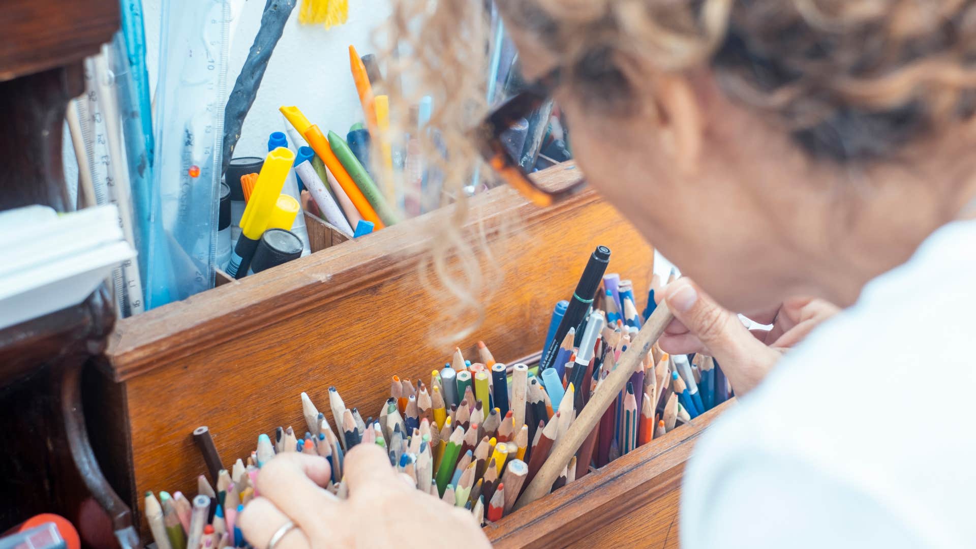 magical benefits of doing this calming hobby meditate without having to meditate woman doing calming hobby so she can meditate without having to meditate
