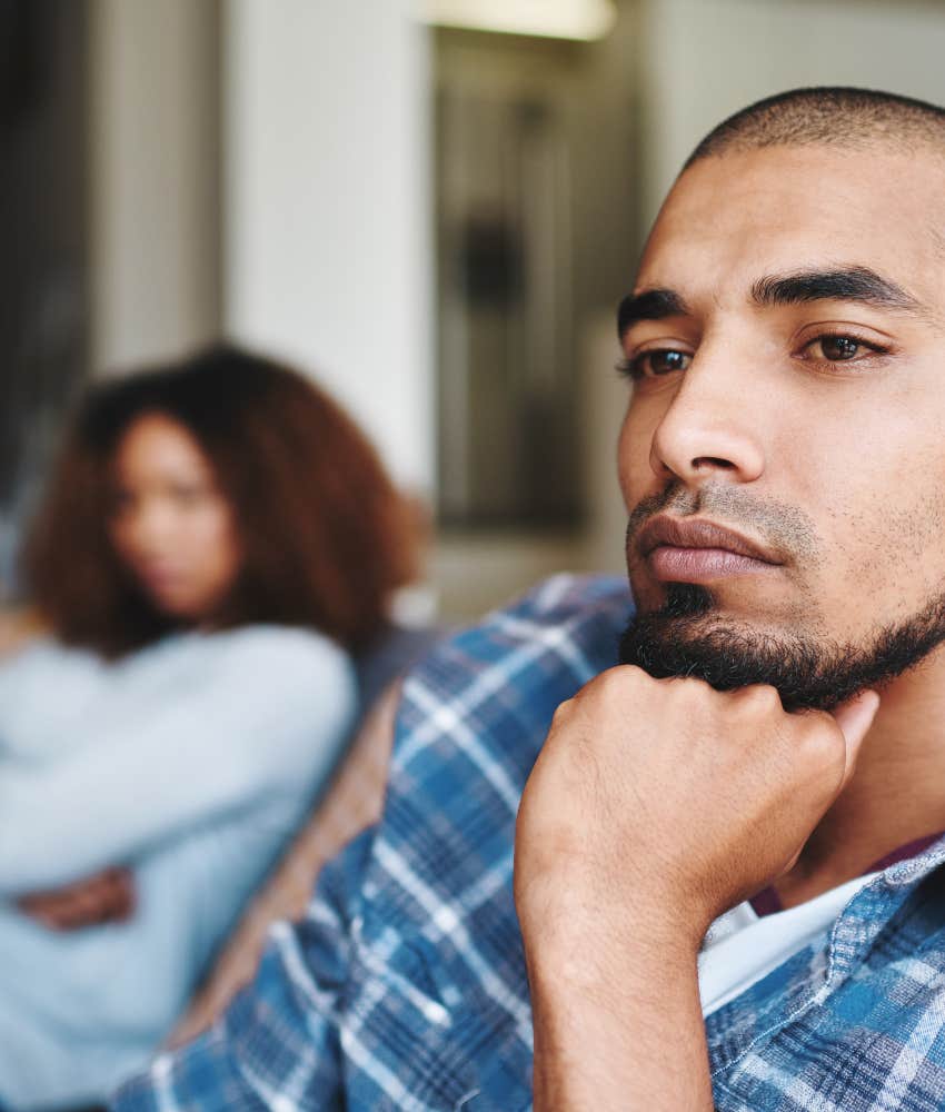 Unsupportive man doesn't appreciate the woman he claims to love