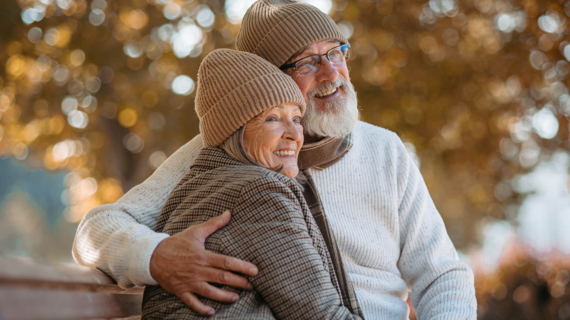 couple celebrating accomplishments smiling together