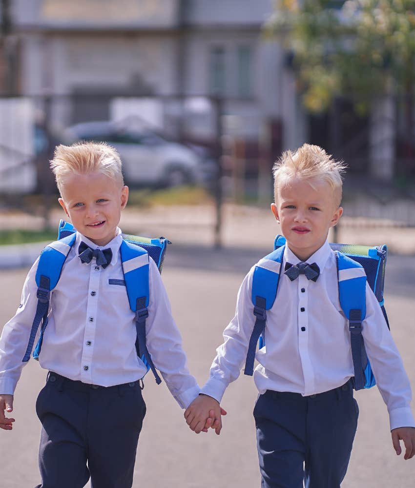 Twin boys who became obnoxious after starting kindergarten