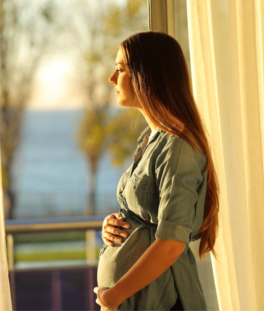 mom on TikTok helping pregnant woman who is worried about the cost of raising a baby