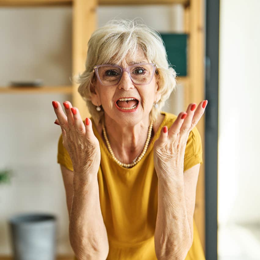 grandma angry at her daughter