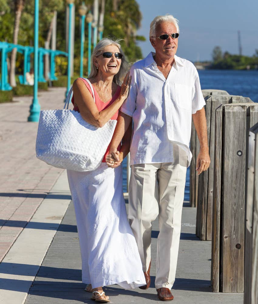 Retired couple who didn't think they could afford retirement living on cruise ship
