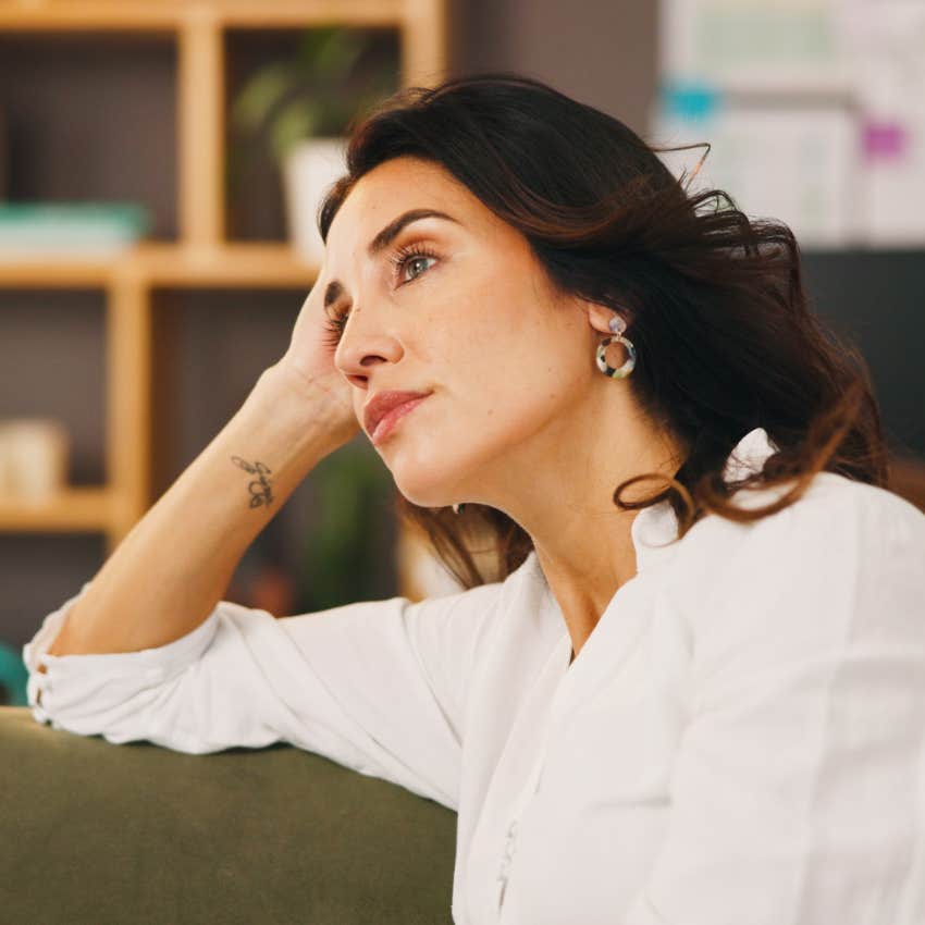 woman who shouldn't ignore the sign from the universe as she has a change of heart