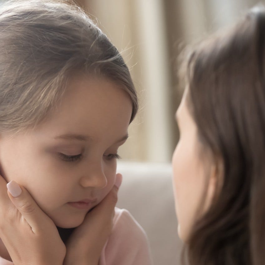 parent who is raising a good kid by being patient