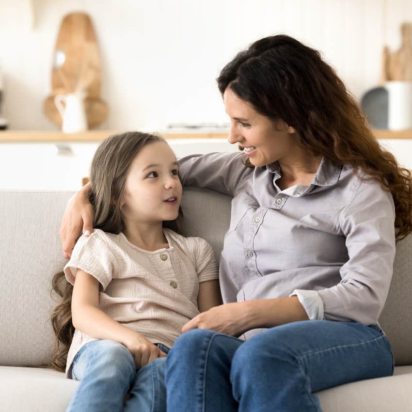 parent who raises child that feels safe coming to her as she opens up communication