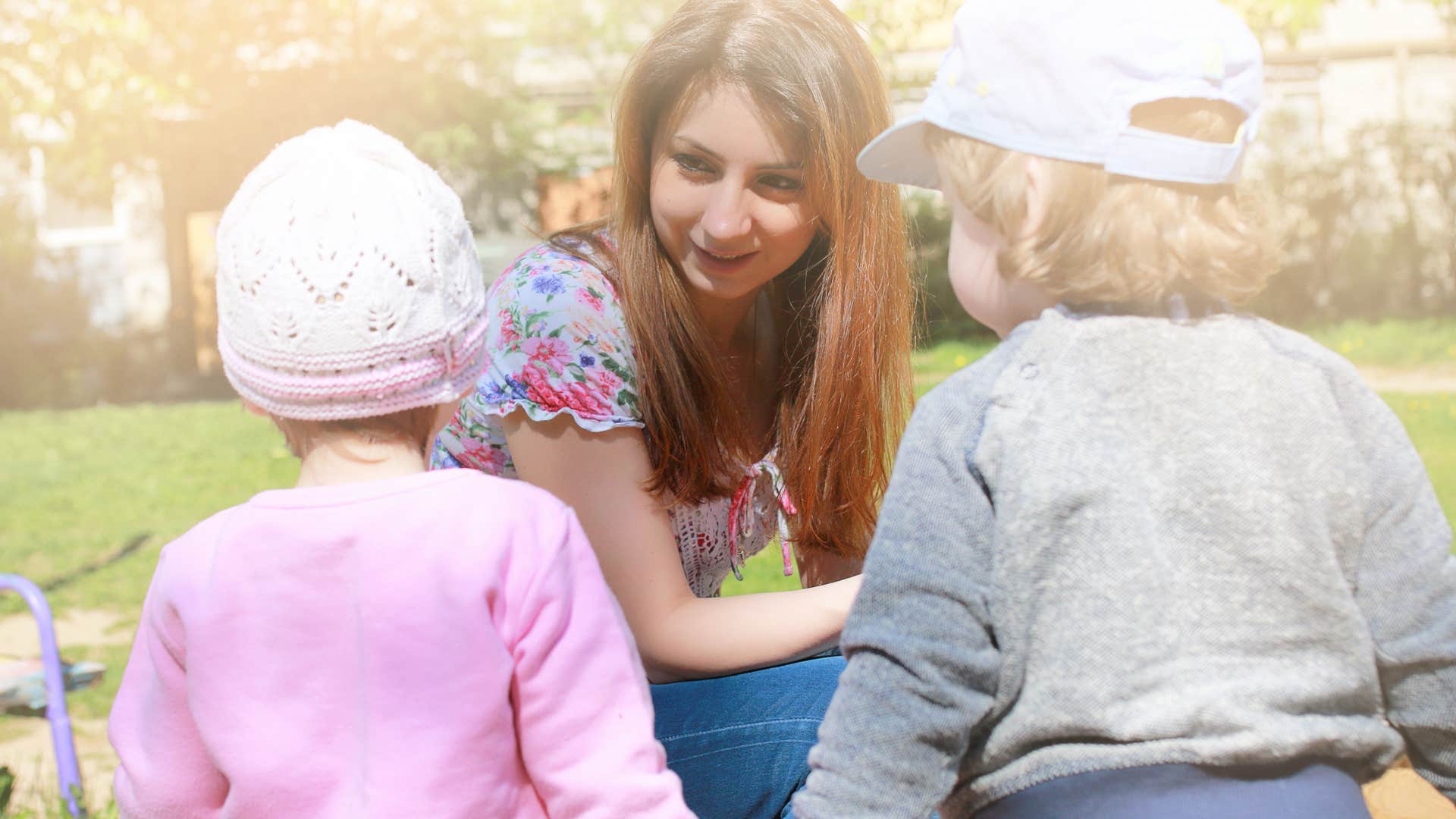 woman who raises kids who never fight as she listens to them