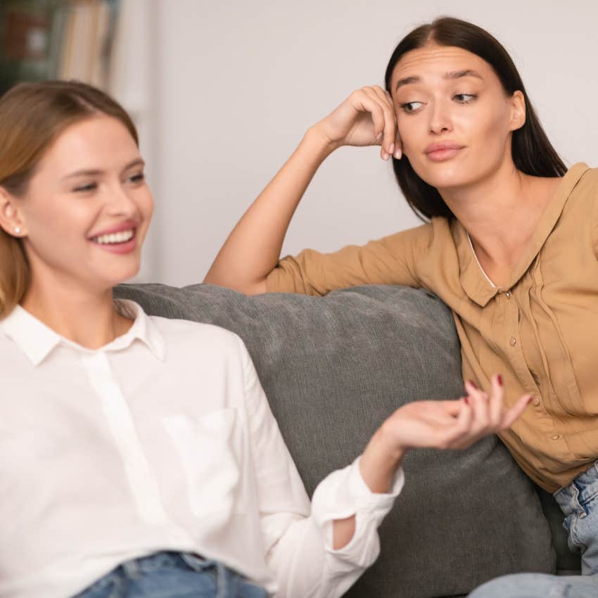 woman who selfishly puts herself first as she gravitates towards useful people