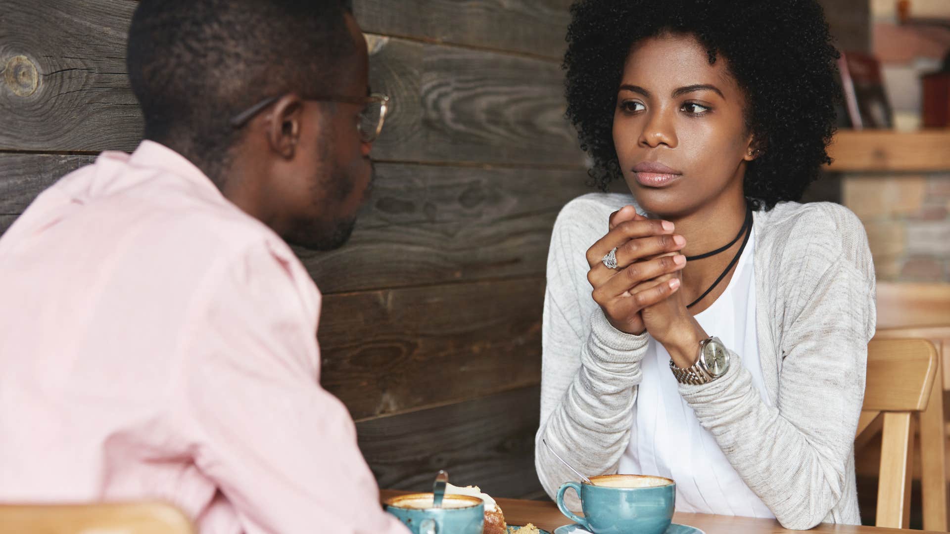 friends having conversation saying they dont care