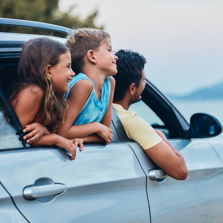 family in car connects others